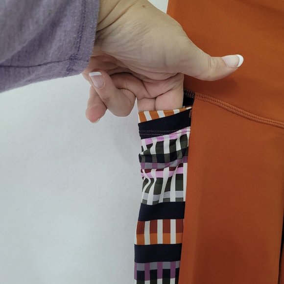 Prana Leggings Womens XS Laye Gingerbread Tivoli Striped Sides‎ Pockets New - Picture 5 of 16